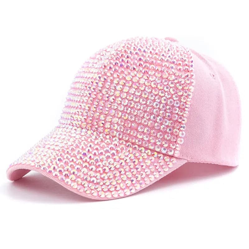 Casquette Baseball Diamant (Modèle: Rose)