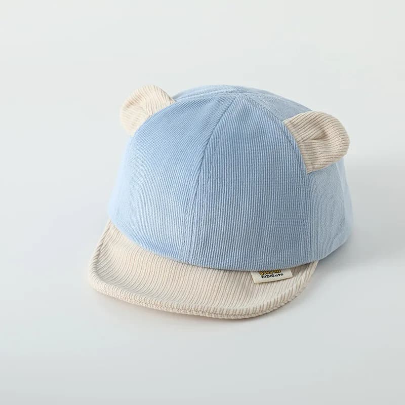 Casquette Bébé Ourson Bleu 6-18M