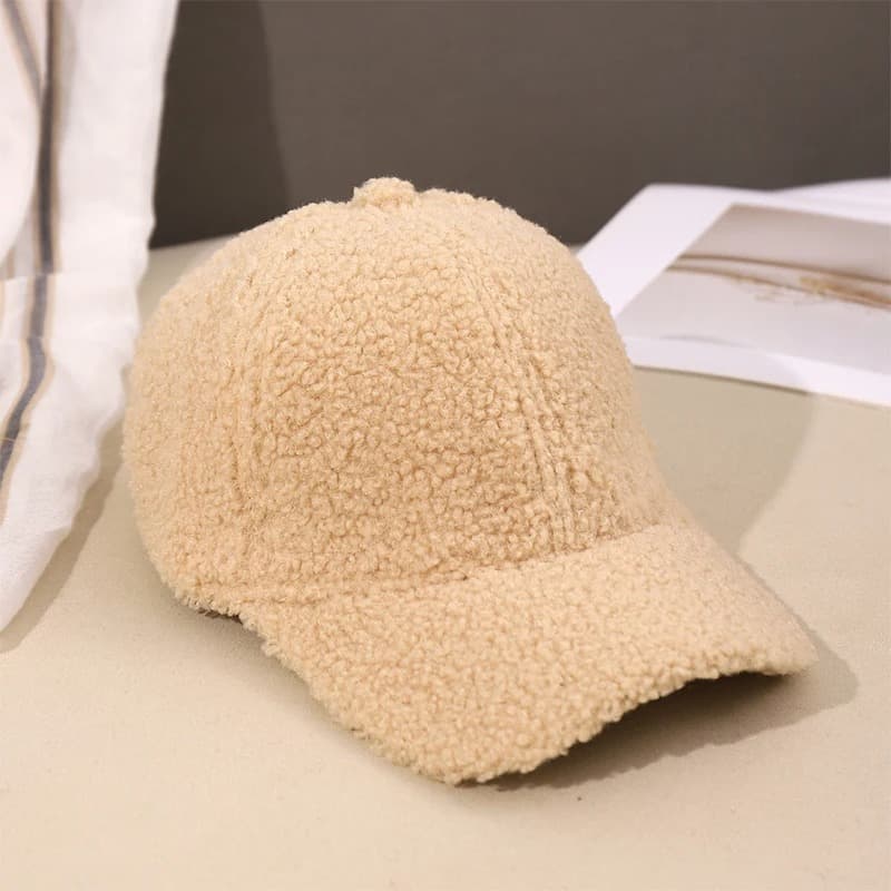 Casquette Beige en Laine