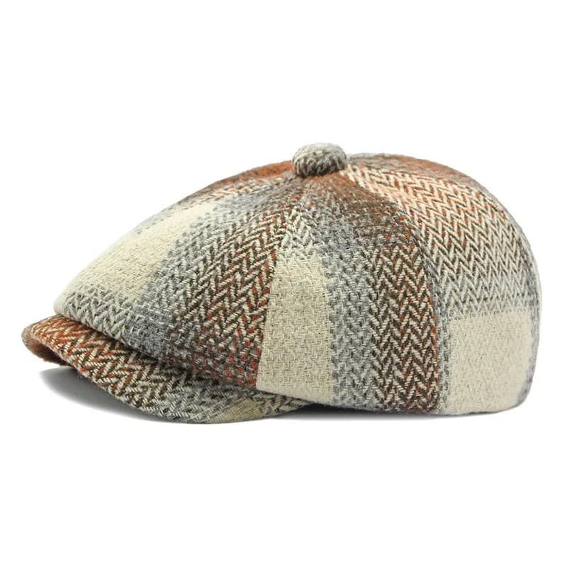 Casquette Beret Style Vintage (Modèle: Beige)