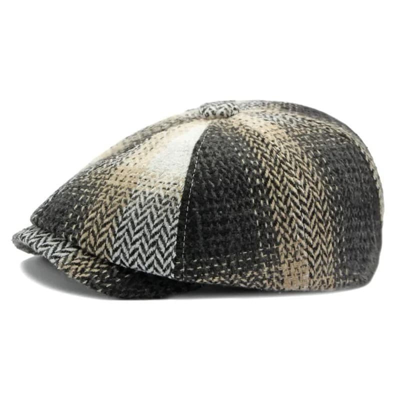 Casquette Beret Style Vintage (Modèle: Noir)