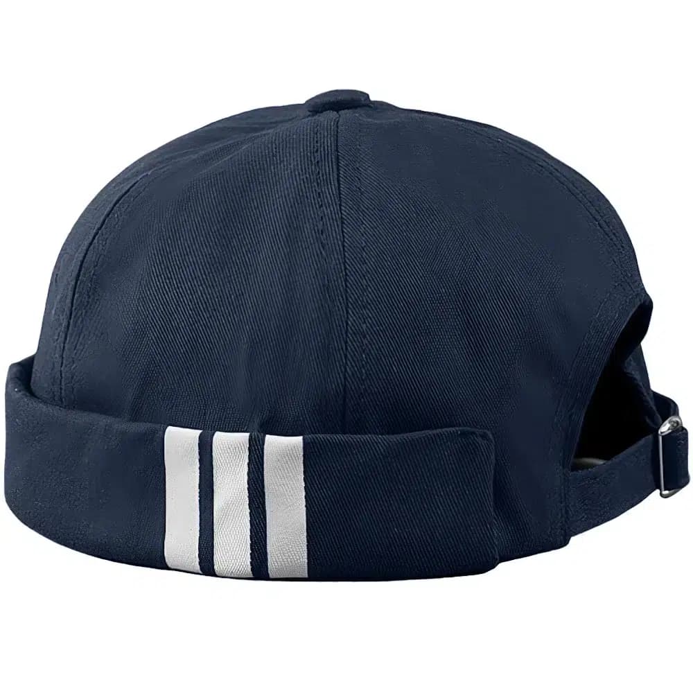 Casquette Docker Breton Rayé (Couleur: Bleu)