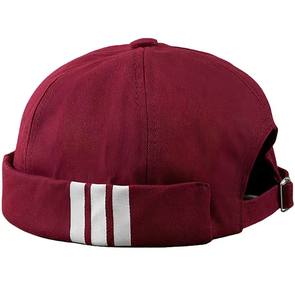 Casquette Docker Breton Rayé (Couleur: Rouge)