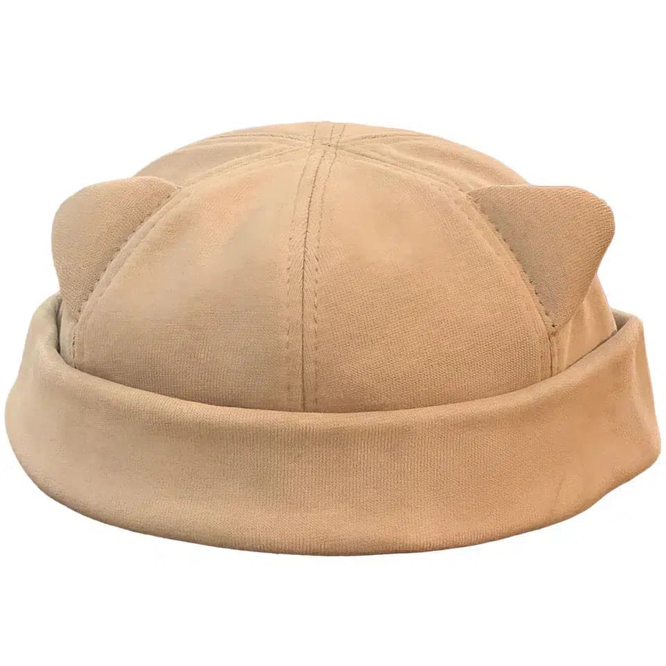 Casquette Docker Chaton (Couleur: Beige)