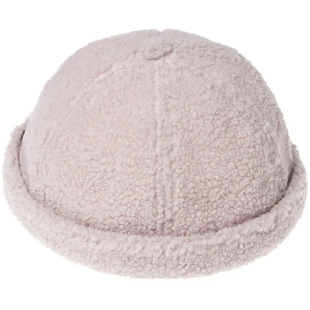 Casquette Docker Effet Laine (Couleur: Rose)