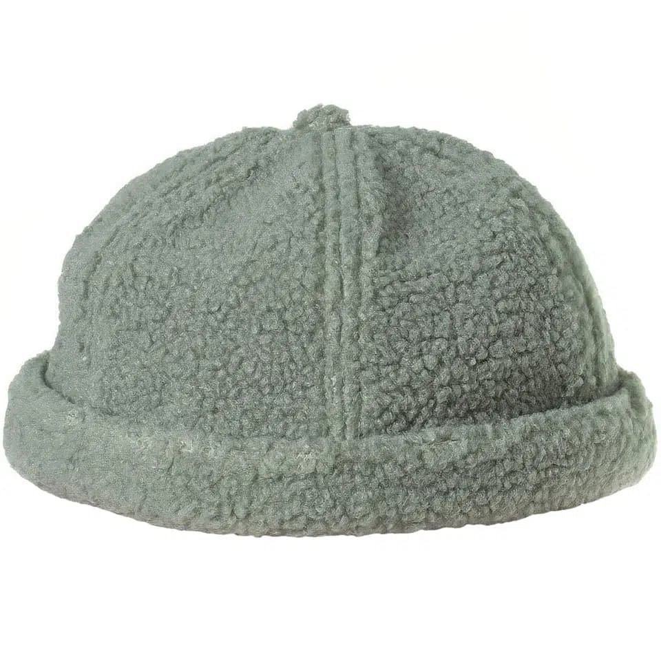 Casquette Docker Effet Laine (Couleur: Vert)