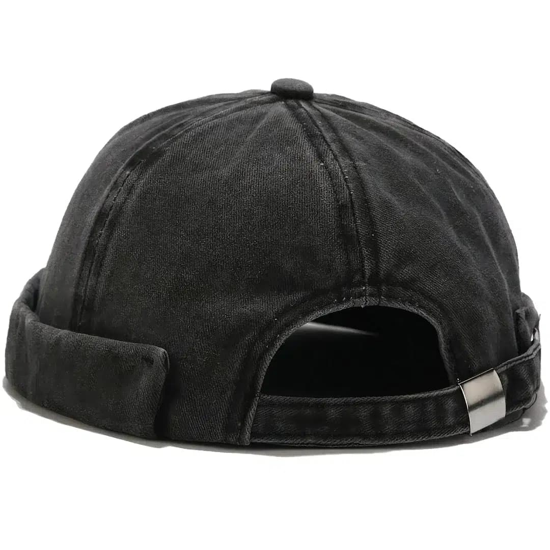 Casquette Docker En Coton (Couleur: Noir)