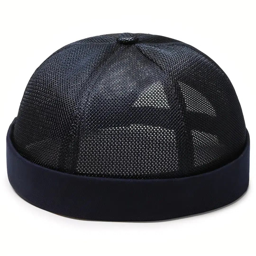 Casquette Docker Filet (Couleur: Bleu marine)