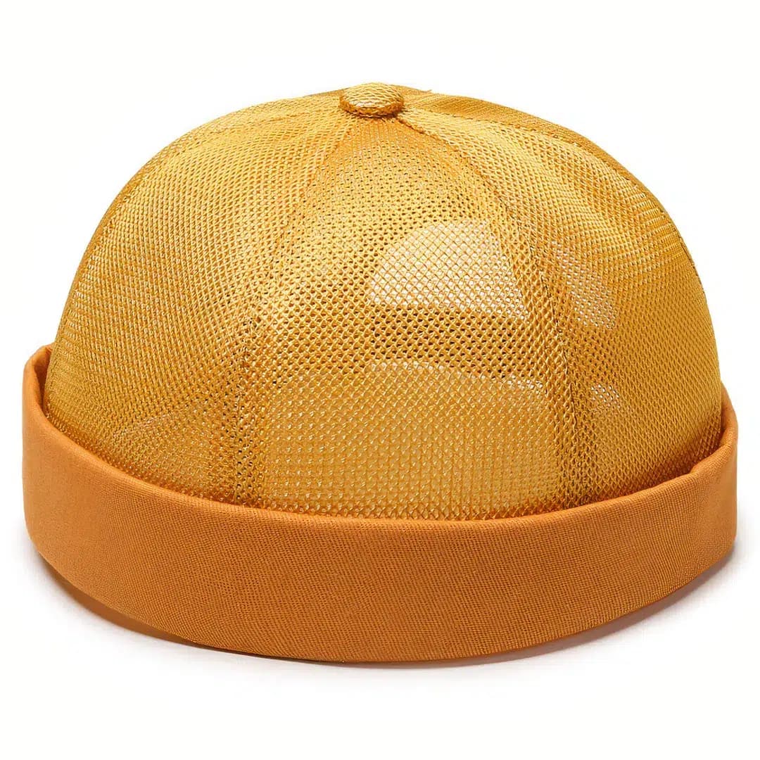 Casquette Docker Filet (Couleur: Jaune)