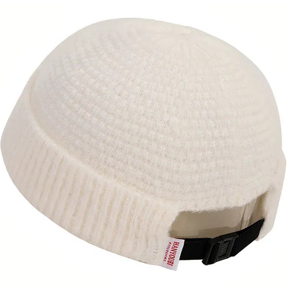 Casquette Docker Grosse Maille (Couleur: Blanc)