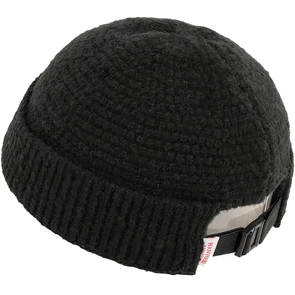 Casquette Docker Grosse Maille (Couleur: Noir)