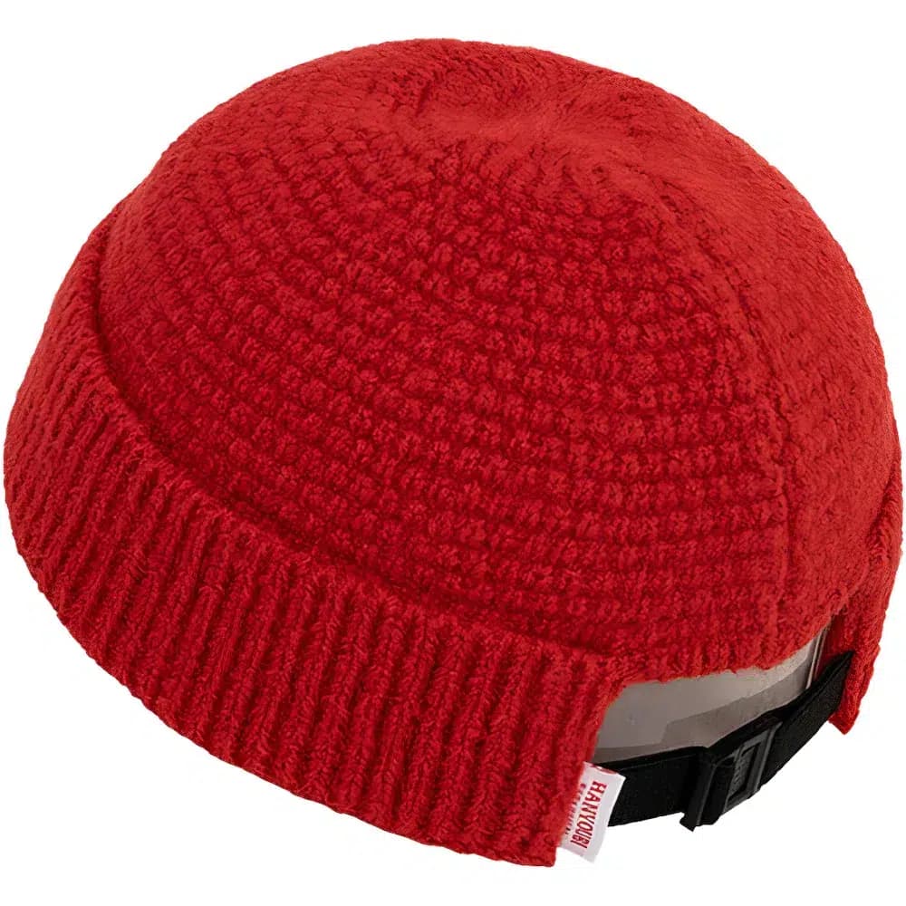 Casquette Docker Grosse Maille (Couleur: Rouge)