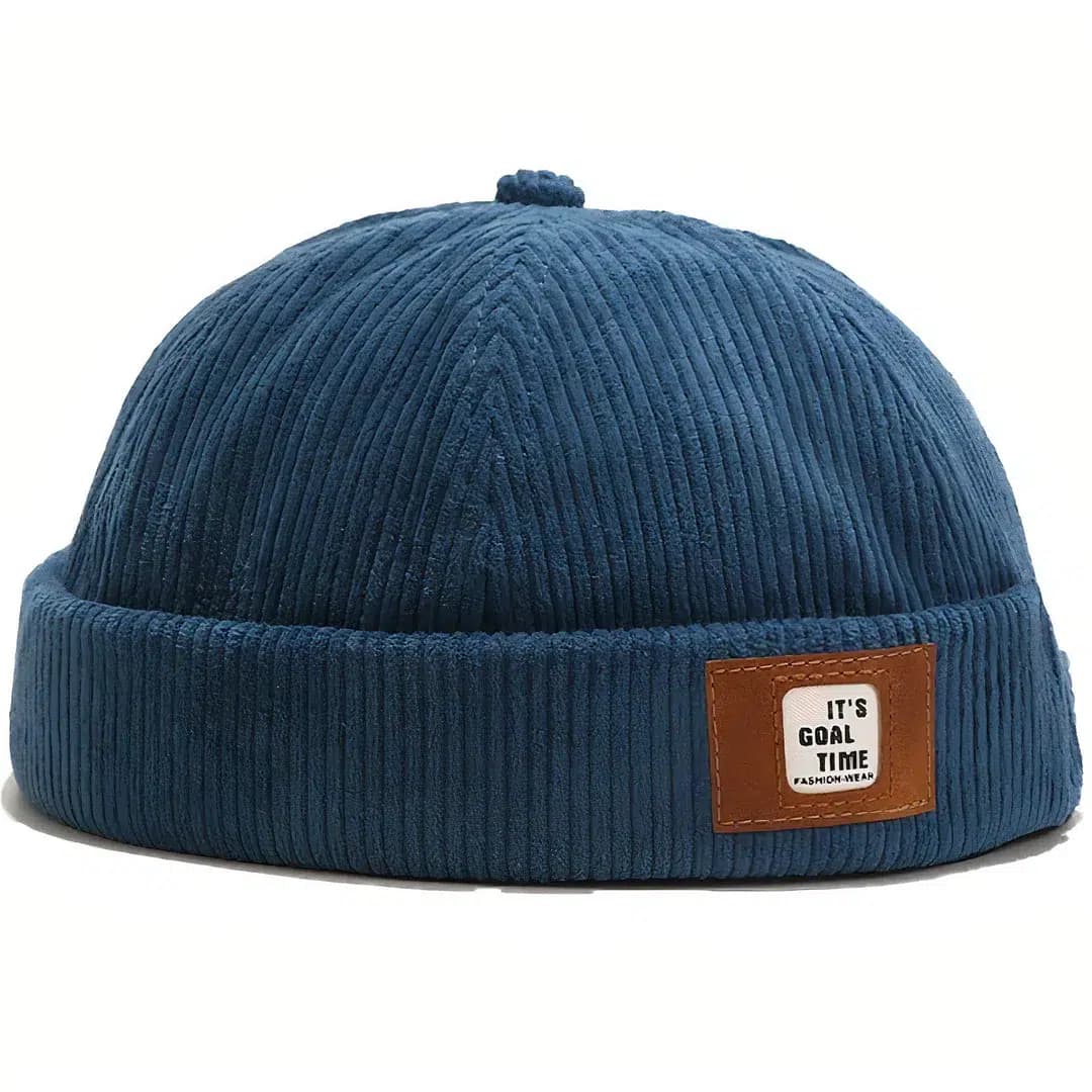 Casquette Docker Velours Retro (Couleur: Bleu)