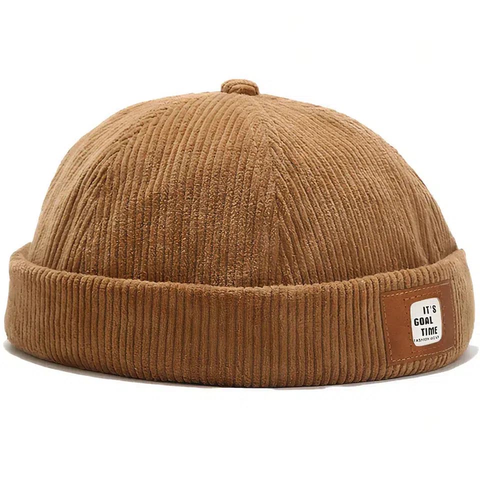 Casquette Docker Velours Retro (Couleur: Camel)