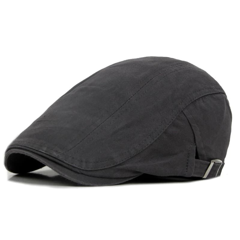 Casquette Grise Plate Réglable