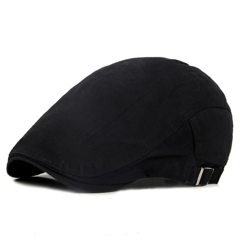 Casquette Noire Plate Réglable