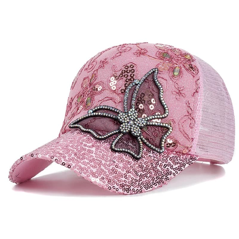 Casquette Papillon (Modèle: Rose)