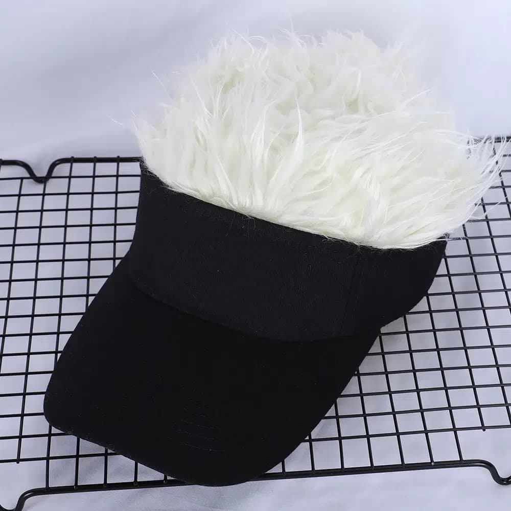 Casquette Perruque (Couleur: Blanc)