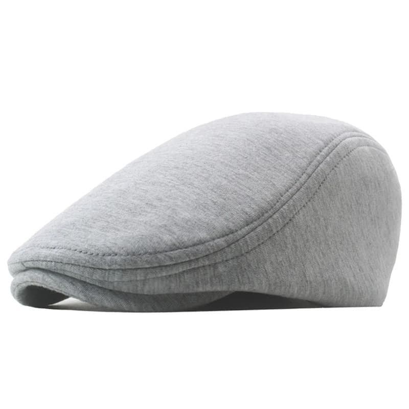 Casquette Plate Grise
