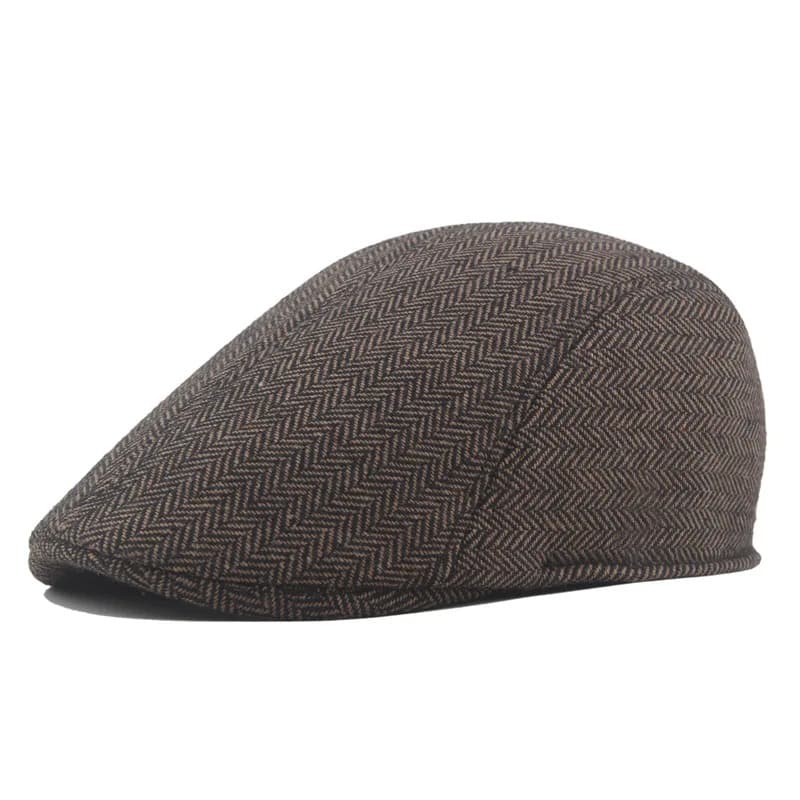 Casquette Plate Classique (Modèle: Marron)