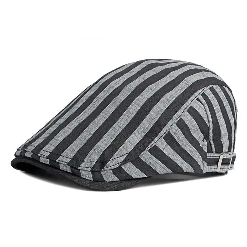 Casquette Plate à L'ancienne (Modèle: Gris)