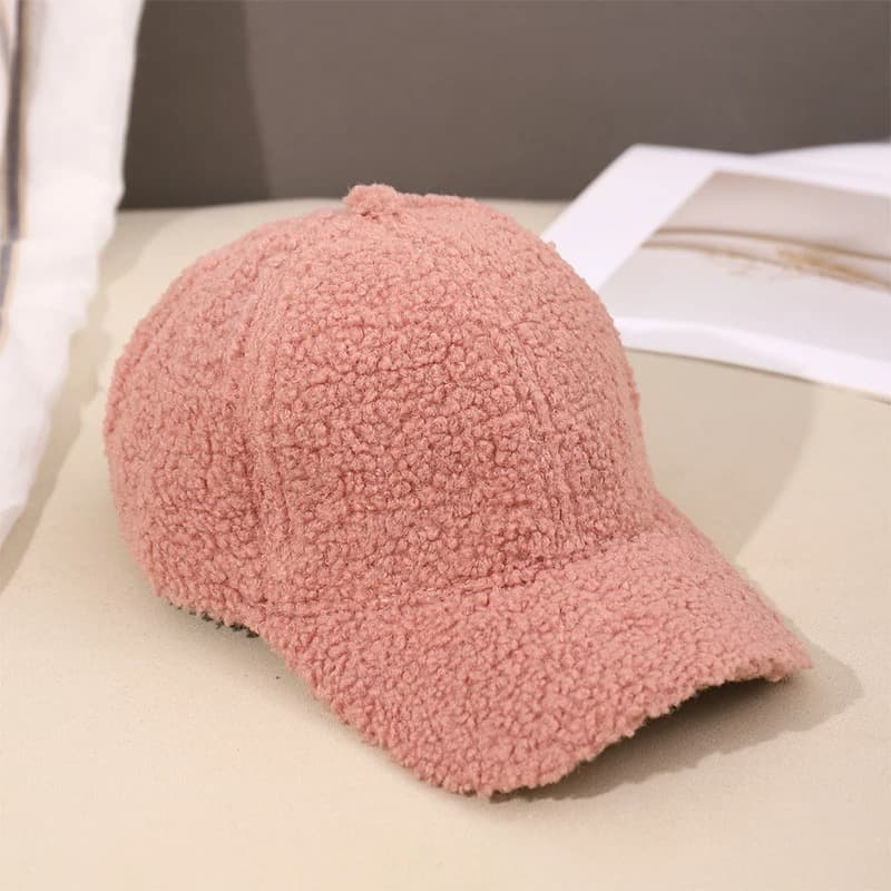Casquette Rose en Laine