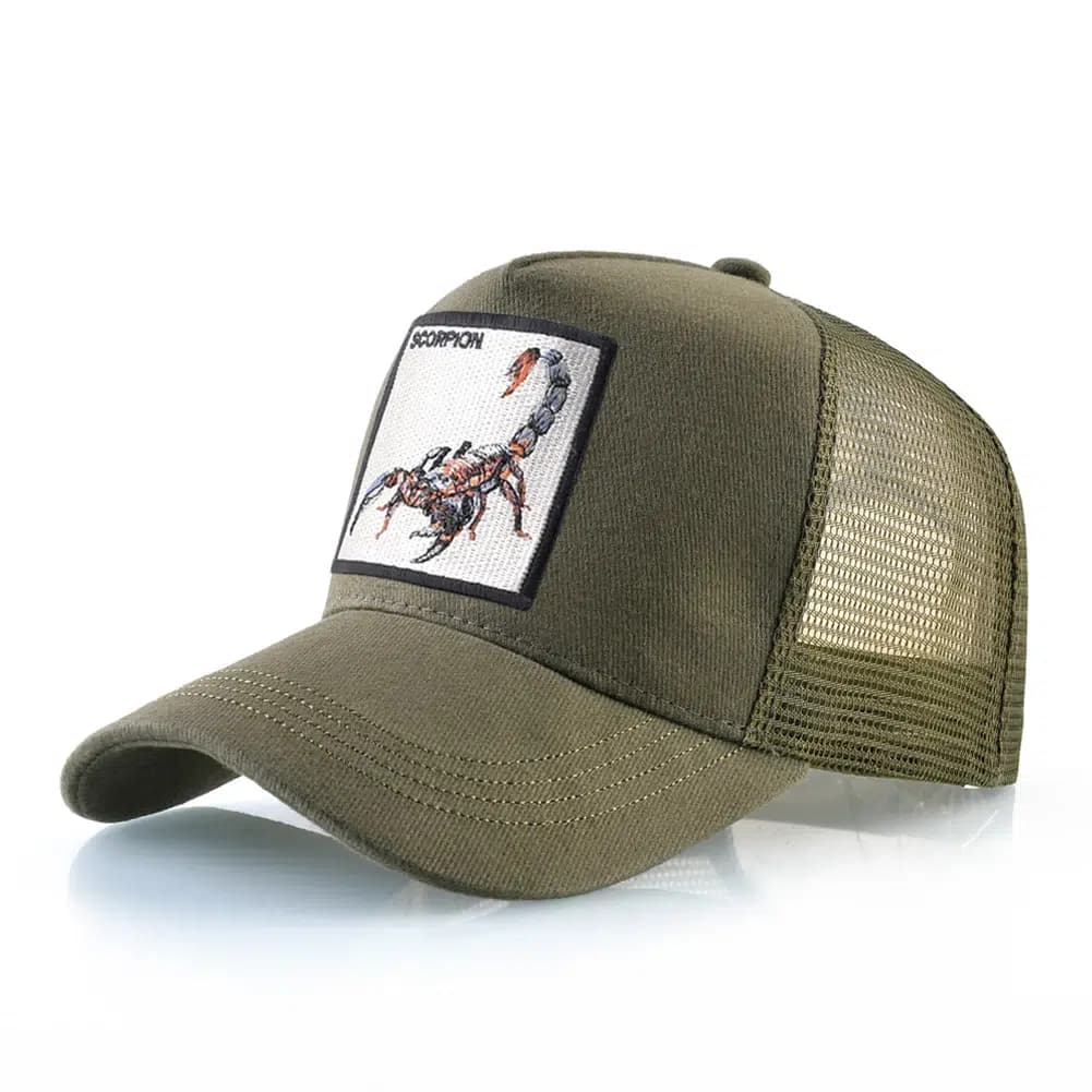 Casquette Trucker Scorpion (Modèle: Kaki)