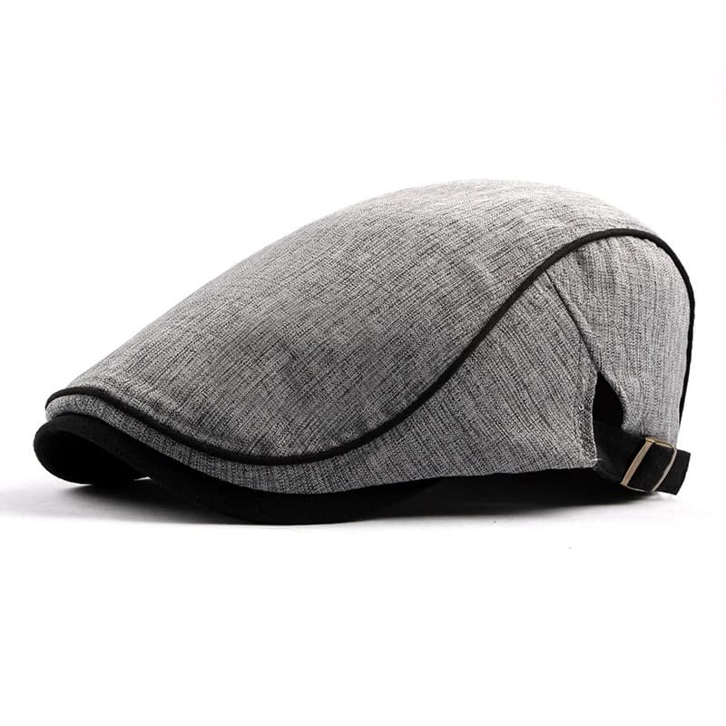 Casquette Unie Plate Réglable (Modèle: Gris)