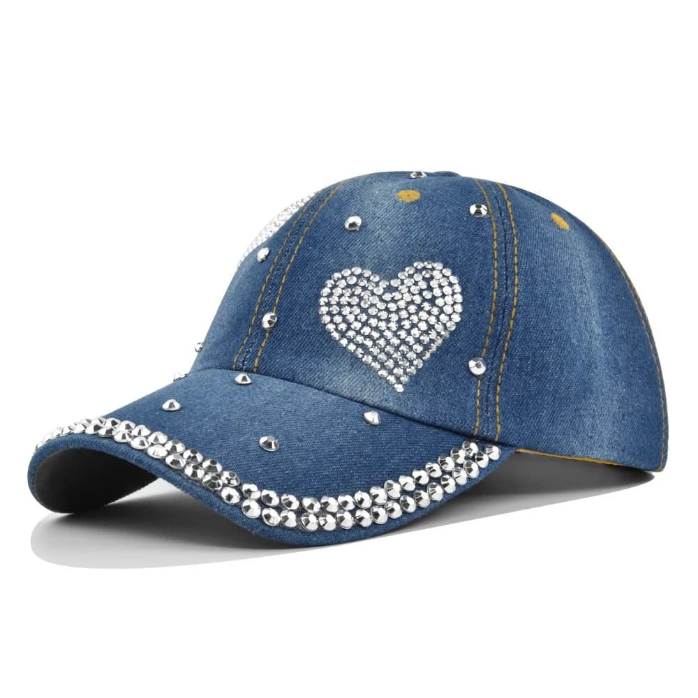 Casquette en Jean Coeur
