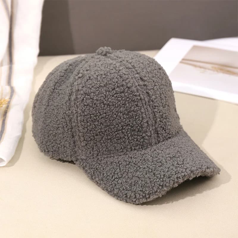 Casquette en Laine Grise