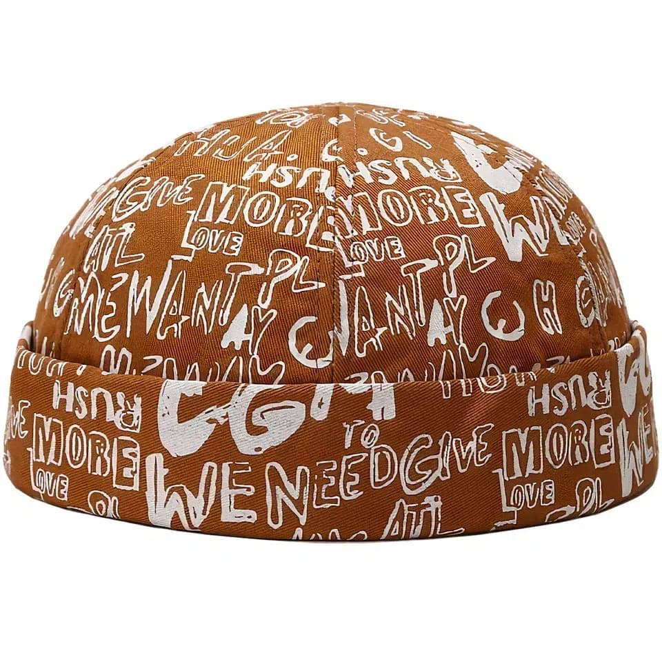 Casquette Docker Graffiti (Couleur: Orange)