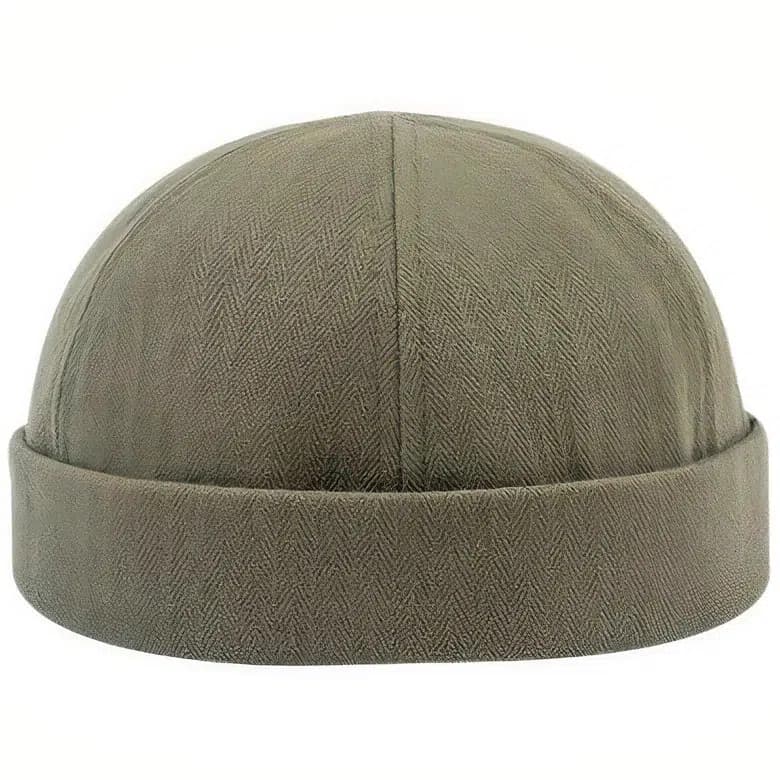 Casquette Docker Tissu Chevron (Couleur: Vert)