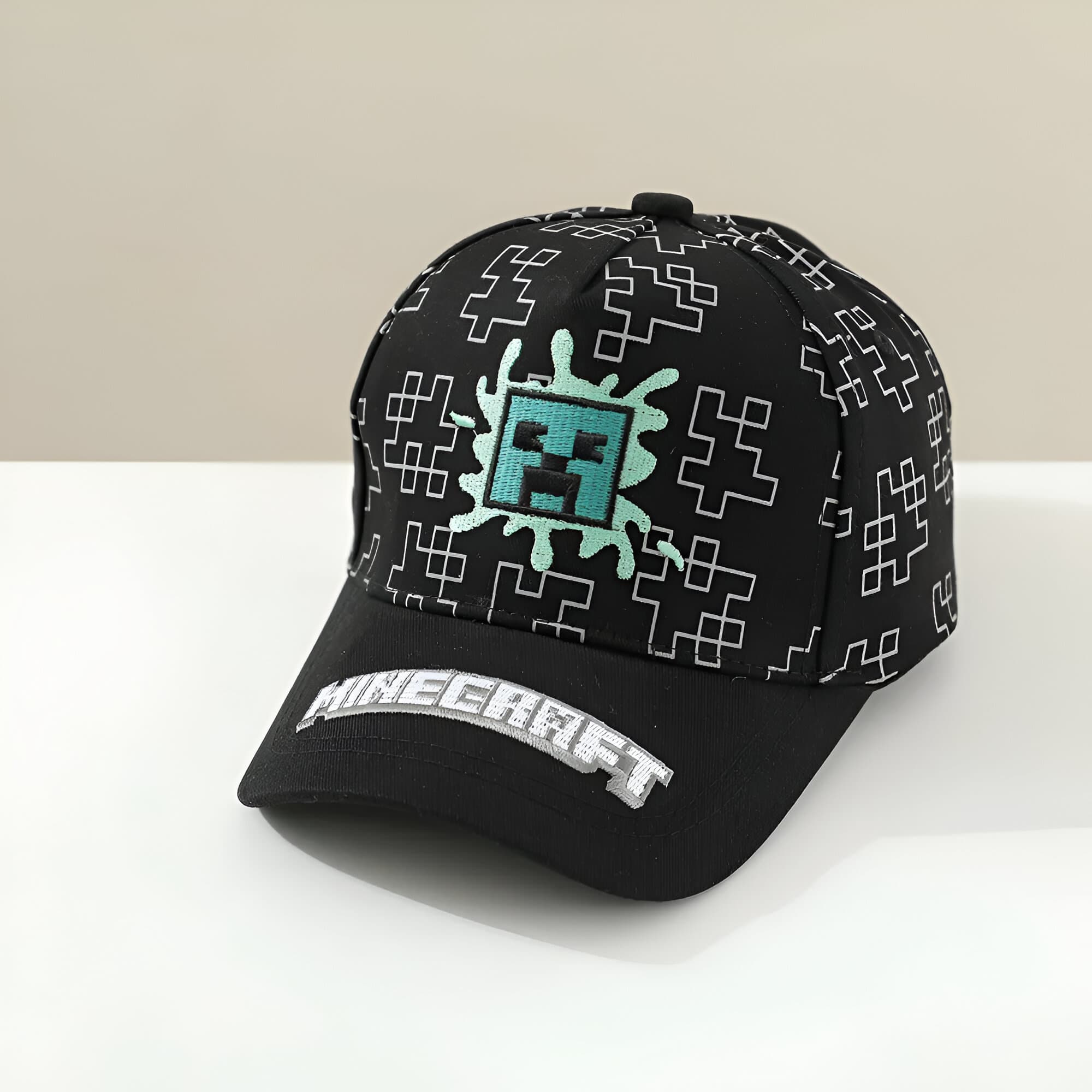 Casquette Baseball Minecraft (Couleur: Creeper 1)