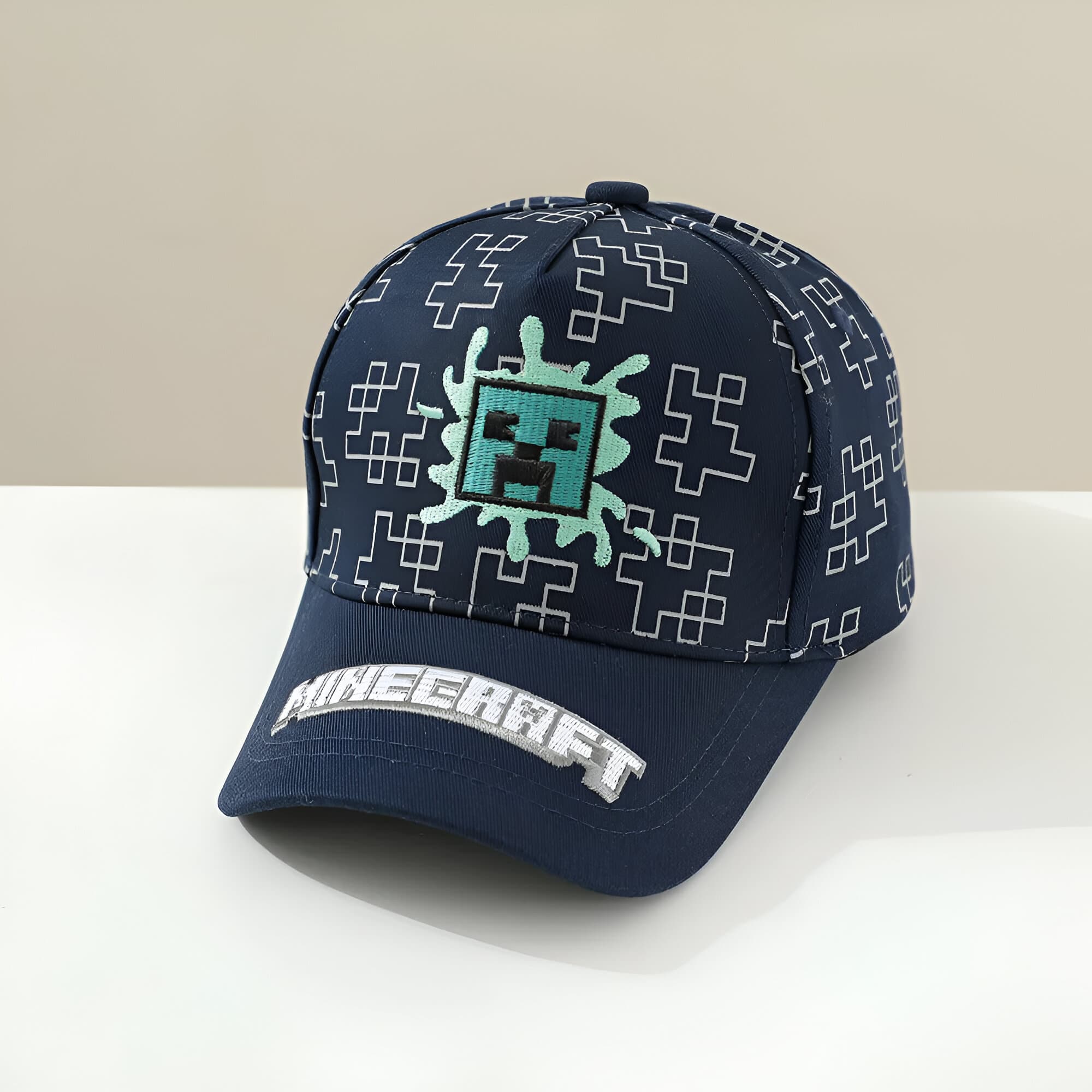 Casquette Baseball Minecraft (Couleur: Creeper 2)