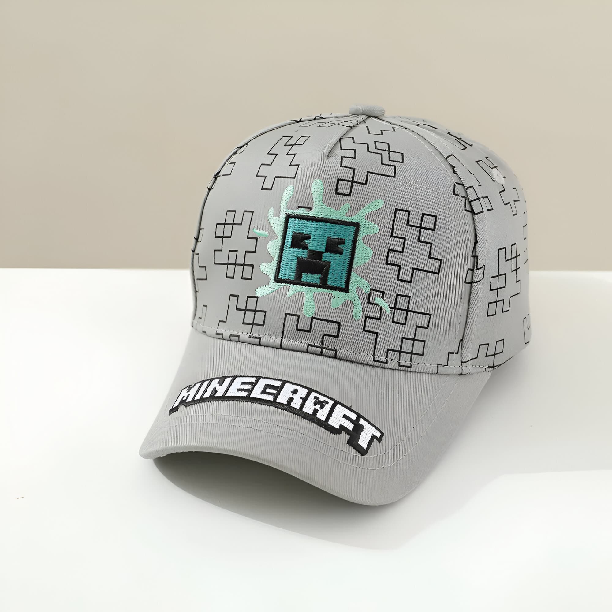 Casquette Baseball Minecraft (Couleur: Creeper 3)