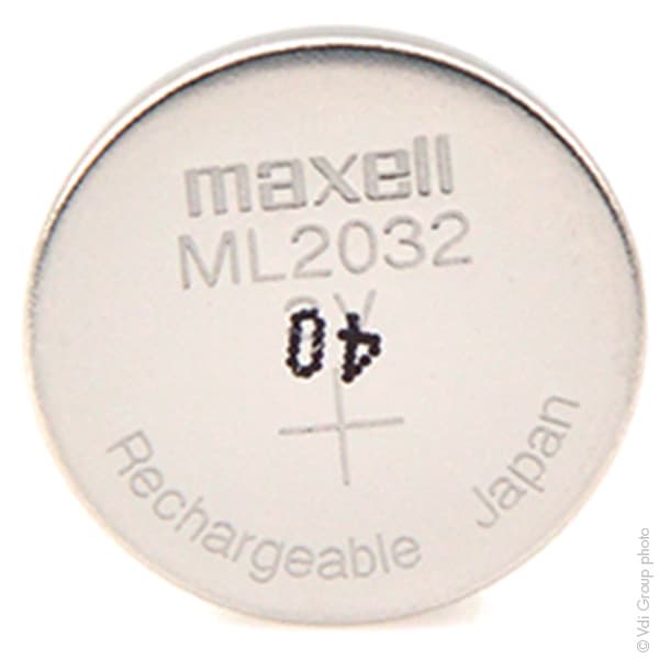 Maxell - Accus bouton Lithium ML2032 3V 65mAh