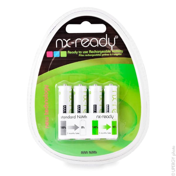 NX - Accus NiMH blister x4 AAA NX READY 1.2V 800mAh