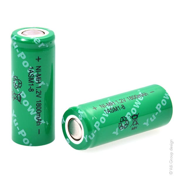 Yuasa - Accus NiMH ls 4/5A 1ASM1-8 1.2V 1800mAh FT