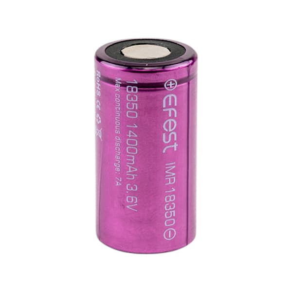 Efest - Accus Lithium-Ion EFEST 18350 3.7V 1400mAh FT
