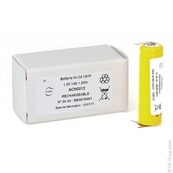 NX - Accu NiCd 1x AA 1S1P 1.2V 1000mAh CI 2-