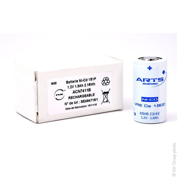Arts Energy - Accu NiCd VRE CS1800 SC 1.2V 1.8Ah FT