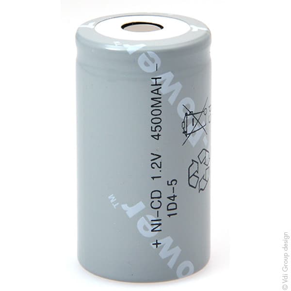 Yuasa - Accu NiCd D 1D4-5 1.2V 4500mAh FT