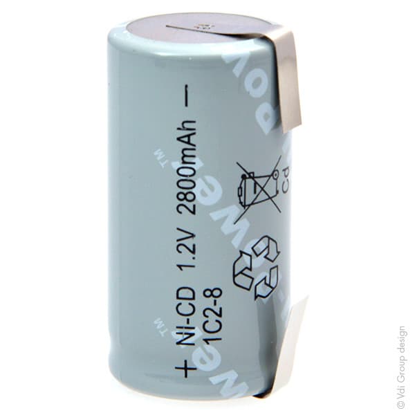 NX - Accus NiCd ls  C 1C2-8 1.2V 2800mAh T2