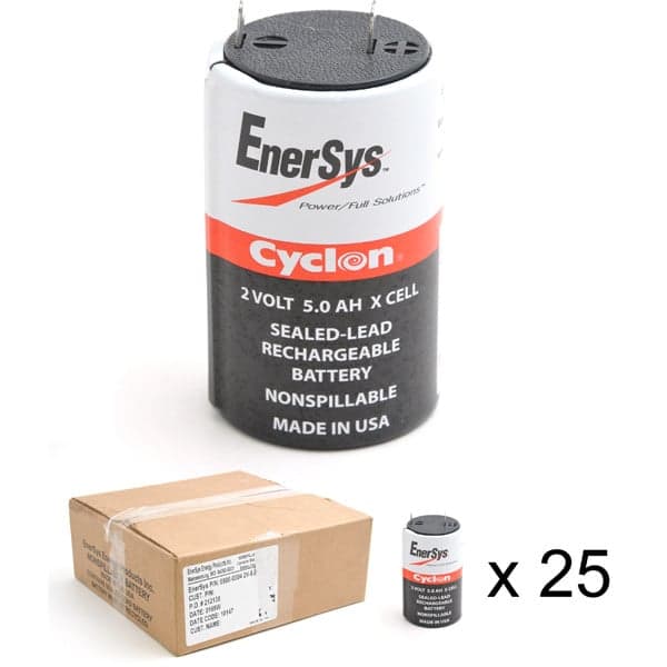 Enersys - Batterie cyclon Enersys 0800-0004 (X cell) 2V 5Ah F6.35