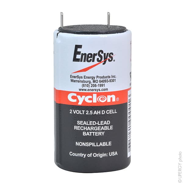 Enersys - Batterie cyclon Enersys 0810-0004 (D cell) 2V 2.5Ah F4.8