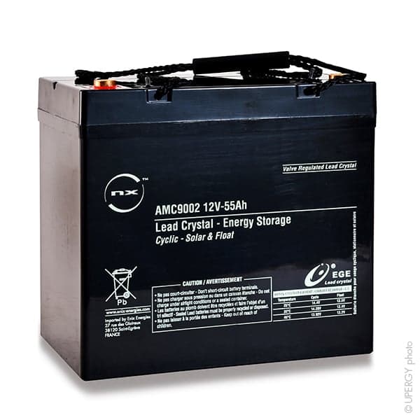NX - Batterie lead crystal 6-CNFJ-55 12V 55Ah M6-F