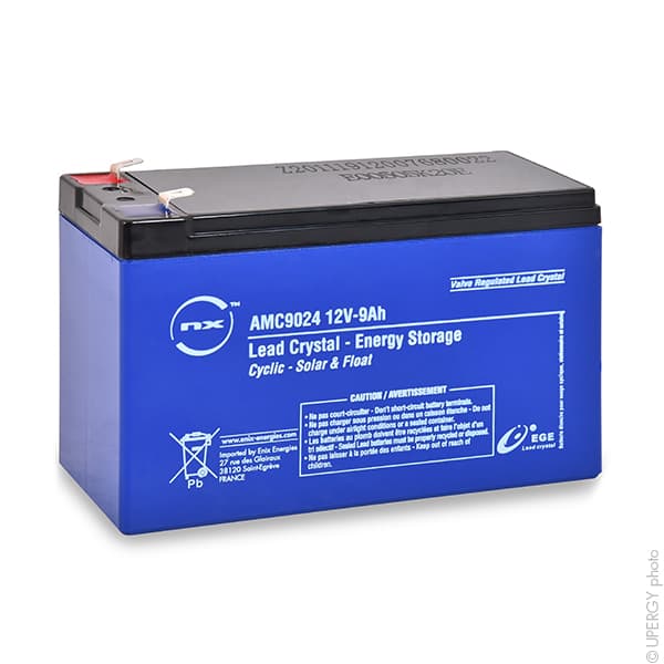 NX - Batterie lead crystal 6-HCNFJ-7.2 12V 9Ah F6.35
