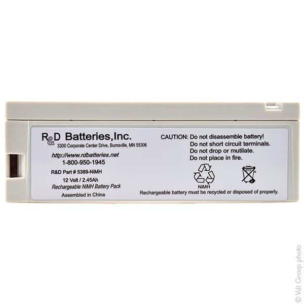 R&D - Batterie médicale rechargeable 12V 2.45Ah
