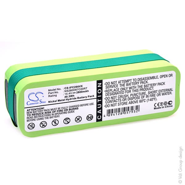 NX - Batterie aspirateur compatible Infinuvo 14.4V 2.8Ah
