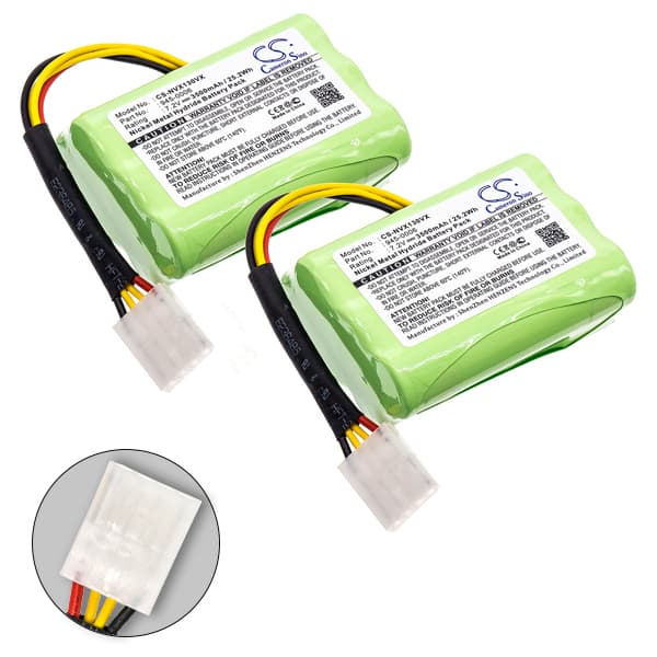NX - Batterie aspirateur compatible Neato (2 x batteries) 7.2V 3.5Ah